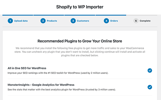 Install recommended plugins